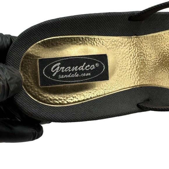 Grandco NEW Thong Sandals Womens 10 Flip Flops Rainbow Beaded Artsy Beach Pool - Picture 8 of 11